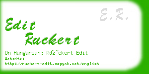 edit ruckert business card